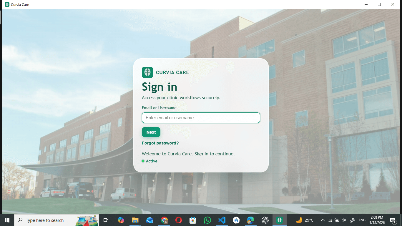 Clinic Security & Login